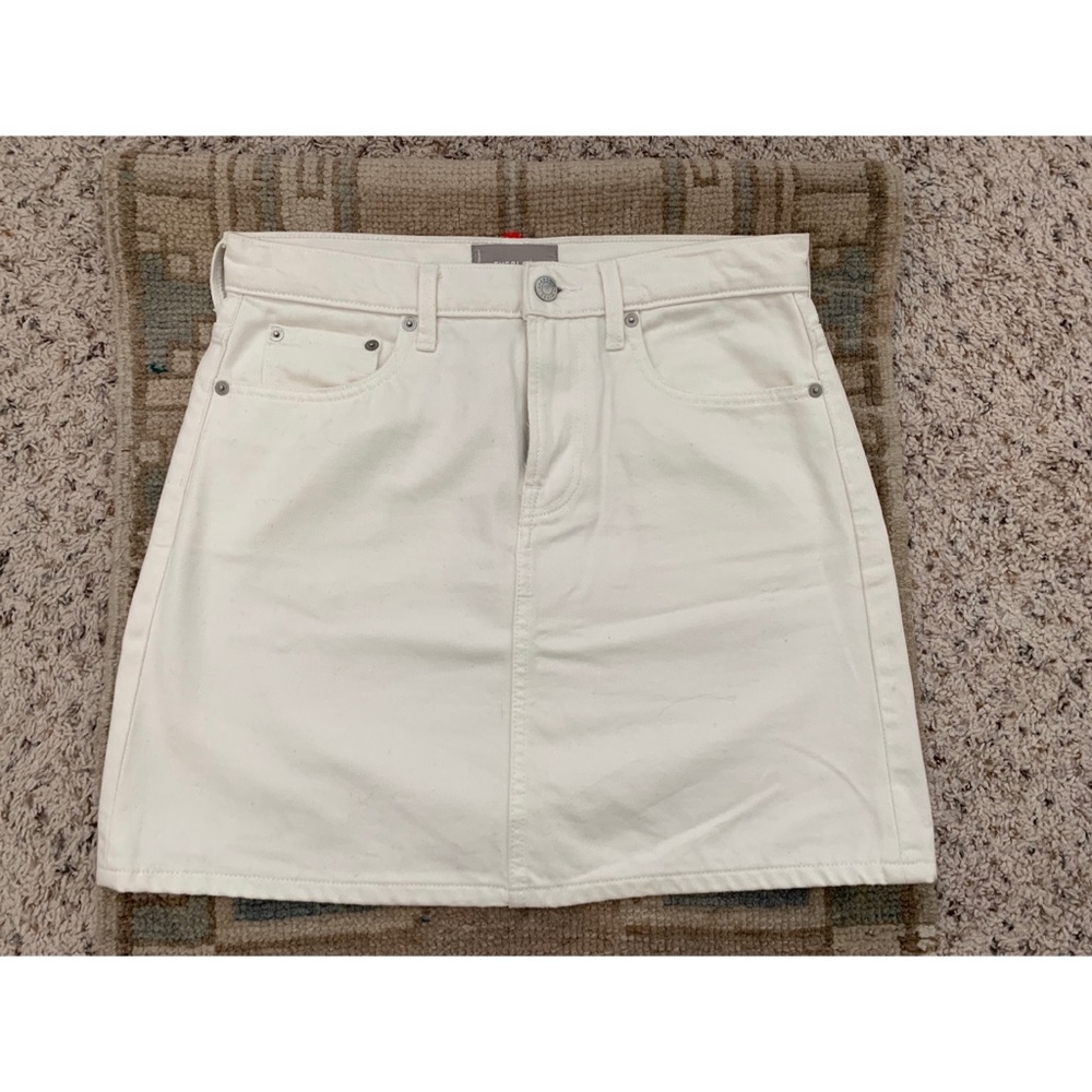 Everlane Denim Skirt in Bone, Size 29